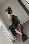 BORIS BIDJAN SABERI Dark Grey Hooded Jacket WZIPPER2 FTO00002